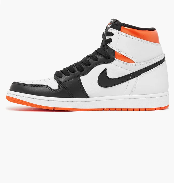 Кроссовки мужские Air Jordan 1 Retro High Og Electro Orange Black/White 555088-180