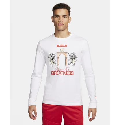 Лонгслив мужской Nike Lebron Long-Sleeve T-Shirt White FQ4908-100
