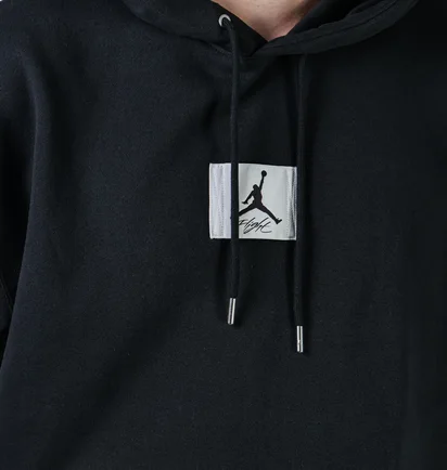 Худи мужское Air Jordan Flight Fleece Pullover Hoodie Black Dq7338-010
