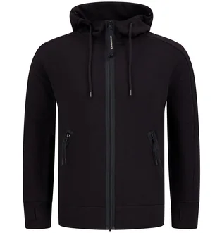 Толстовка мужская C.P. Company Diagonal Raised Black RCCMSS715A-005086W