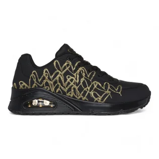 Кросівки жіночі Skechers Uno - Golden Heart Black 177975-BKGD