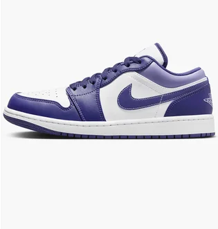 Кроссовки мужские Air Jordan 1 Low MenS Shoes White/Violet 553558-515