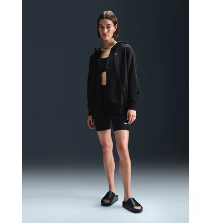 Толстовка женская Nike W Nsw Phnx Plsh Fz Hdy Black FZ1267-010
