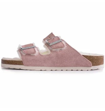 Тапочки женские Birkenstock Arizona Shearling Pink 1023258
