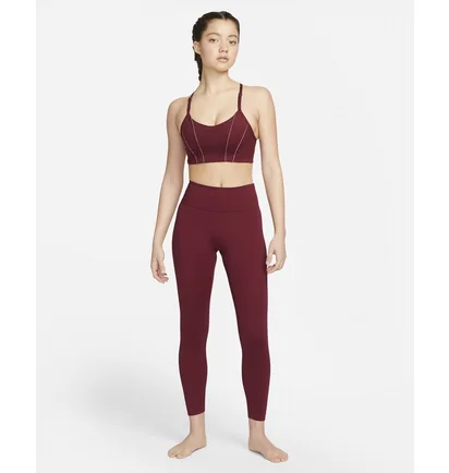 Топ женский Nike Womens Light-Support Padded Metallic Tape Sports Bra Bordo Dd1407-638