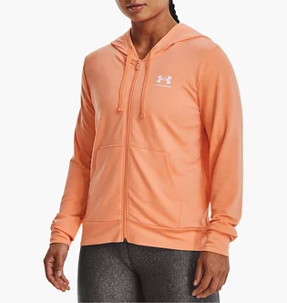 Толстовка жіноча Under Armour Hooded Sweatshirt Rival Terry Orange 1369853-868