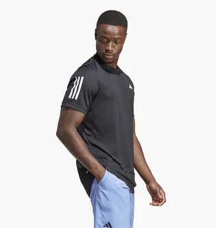 Футболка чоловіча Adidas Club 3-Stripes Tennis Tee Black HS3262