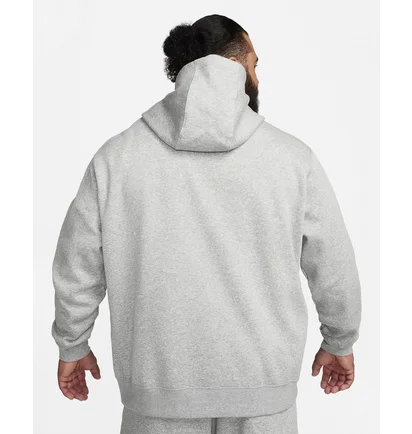 Худи мужское Nike Club Fleece MenS Brushed-Back Graphic Hoodie Grey FB7488-063