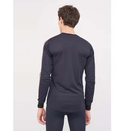 Термобілизна чоловіча Helly Hansen Lifa Stripe Crew Blue 48800-597