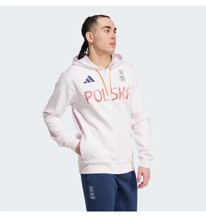 Толстовка мужская Adidas Poland Full-Zip Beige JF6684