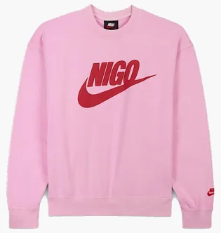 Свитшот мужской Nike X Nigo MenS Fleece Crew Pink FV5941-621