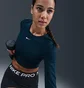 Лонгслів жіночий Nike Pro Blue HJ4281-478