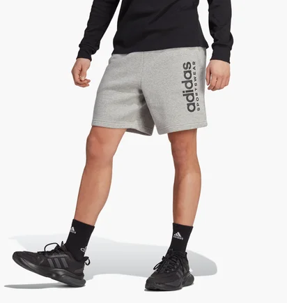 Шорты мужские Adidas All Szn Fleece Graphic Shorts Grey IC9796