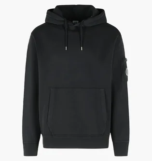 Худі чоловіче C.P. Company Diagonal Black 20CMSS037A-110044G-999