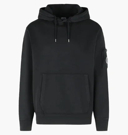 Худи мужское C.P. Company Diagonal Black 20CMSS037A-110044G-999