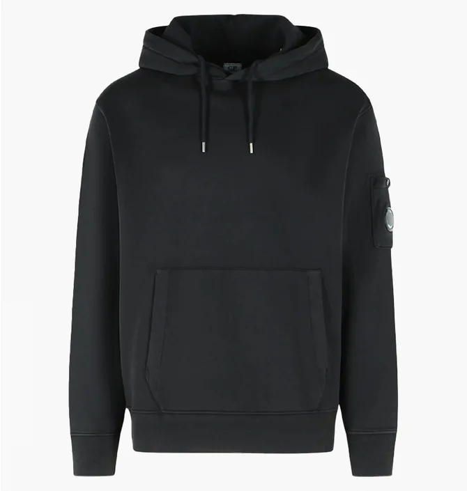 Худи мужское C.P. Company Diagonal Black 20CMSS037A-110044G-999