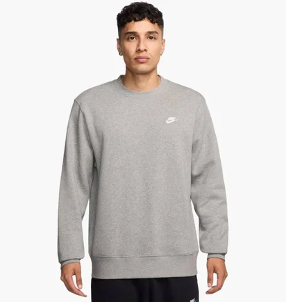 Світшот чоловічий Nike Club Bb Crew Grey FN3886-063