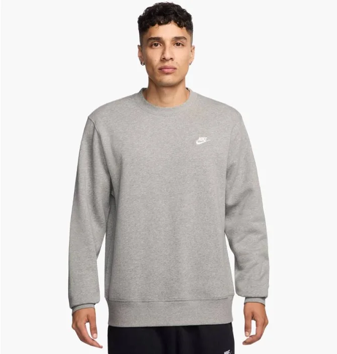Світшот чоловічий Nike Club Bb Crew Grey FN3886-063