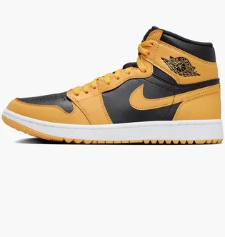 Кроссовки мужские Air Jordan I High G Golf Shoes Yellow/Black DQ0660-700