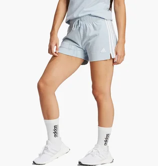 Шорти жіночі Adidas Essentials Slim 3-Stripes Shorts Light Blue IR7460