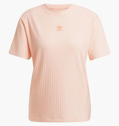 Футболка женская Adidas Essentials Wide Rib Beige JD1489
