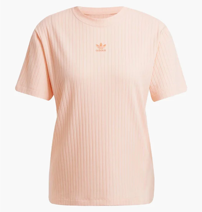 Футболка женская Adidas Essentials Wide Rib Beige JD1489