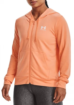 Толстовка жіноча Under Armour Hooded Sweatshirt Rival Terry Orange 1369853-868
