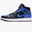 Кроссовки мужские Air Jordan 1 Mid Black/Blue 554724-077