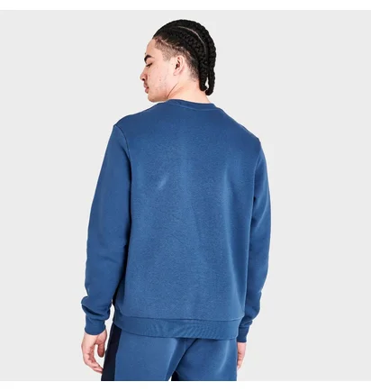 Свитшот унисекс Nike Sportswear Hybrid Fleece Crewneck Sweatshirt Blue Do7230-410