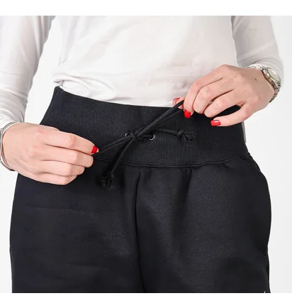 Штани жіночі Nike Sportswear Phoenix Fleece High-Rise Wide-Leg Pants Black Dq5615-010