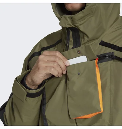 Парка мужская Adidas Xploric Rain.Rdy Parka Olive GQ2399