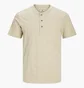 Футболка чоловіча Jack & Jones Jprblunixs Henley Ss Beige 12257965-SAND