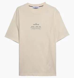 Футболка мужская Stone Island Stone Printed Beige L1S152100001S0285-V0093
