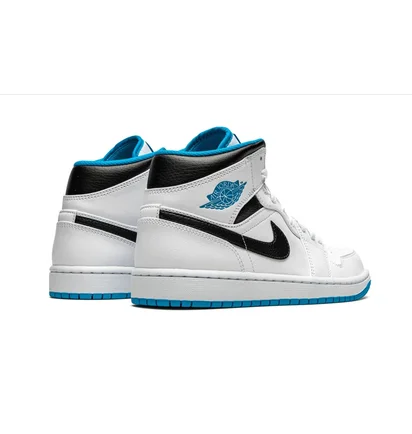 Кроссовки мужские Air Jordan 1 Mid White 554724-141