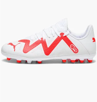 Бутсы унисекс Puma Future Play Mg Youth Football Boots White 107390-01