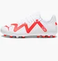 Бутсы унисекс Puma Future Play Mg Youth Football Boots White 107390-01