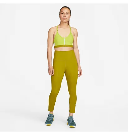 Топ женский Nike Indy Bra V-Neck Green CZ4456-308