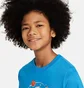 Футболка детская Nike Shirt K Nsw Tee Boxy Light Blue FN9614-435