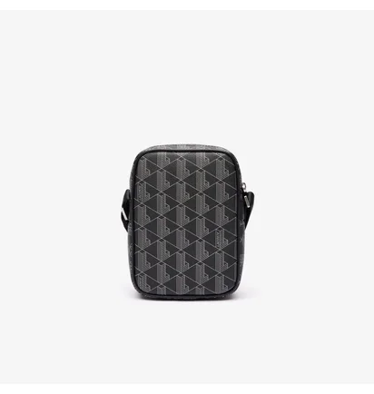 Сумка унисекс Lacoste Monogram Grey/Black NH4410LX.H45