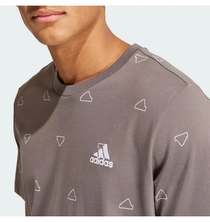 Футболка чоловіча Adidas Seasonal Essentials Monogram Graphic Grey IU0283