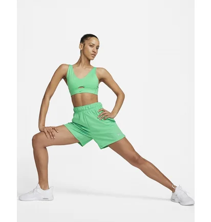 Топ женский Nike Indy Plunge Cutout WomenS Medium-Support Padded Sports Bra Green DV9837-363