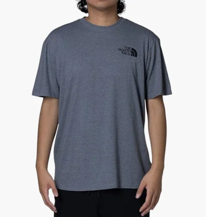 Футболка мужская The North Face Short-Sleeve Box Nse Heathered Tee Blue NF0A812HI4G1