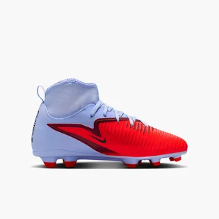 Бутсы детские Nike Phantom 6 High Club Fg/Mg Light Blue/Red HQ2022-400