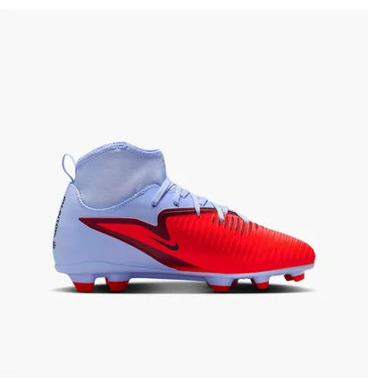 Бутси дитячі Nike Phantom 6 High Club Fg/Mg Light Blue/Red HQ2022-400