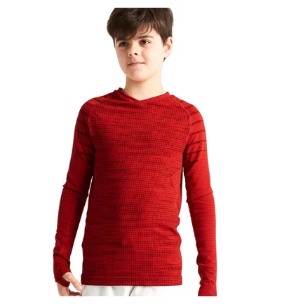 Лонгслів дитячий Kipsta Keepdry Red 8641694