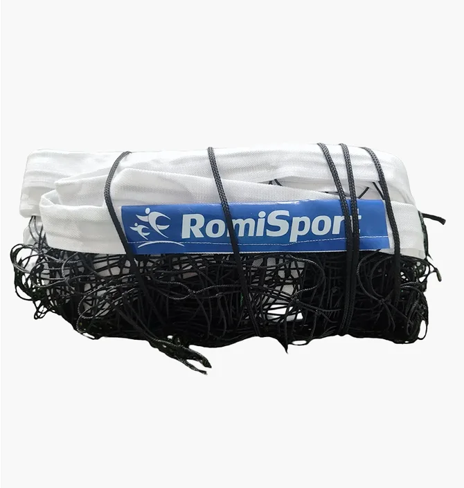 Сетка для волейбола Romi Sport Volleyball Net 2.7Мм.Капрон, 9.5 М. Black/White SIA000073PE