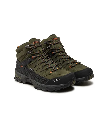 Ботинки мужские CMP Rigel Mid Trekking Shoes Wp Olive/Black 3Q12947-55ES