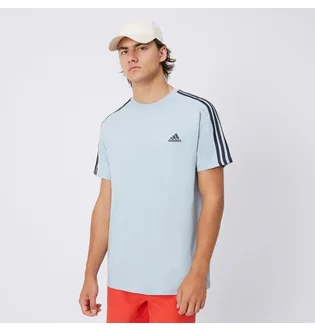 Футболка чоловіча Adidas T-Shirt Ss M 3S Sj T Light Blue IS1332