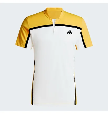 Футболка чоловіча Adidas Tennis Heat.Rdy Pro Freelift Henley Polo Shirt White/Yellow IS8969