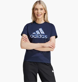 Футболка женская Adidas Animal Print Graphic Tee Blue IT1424